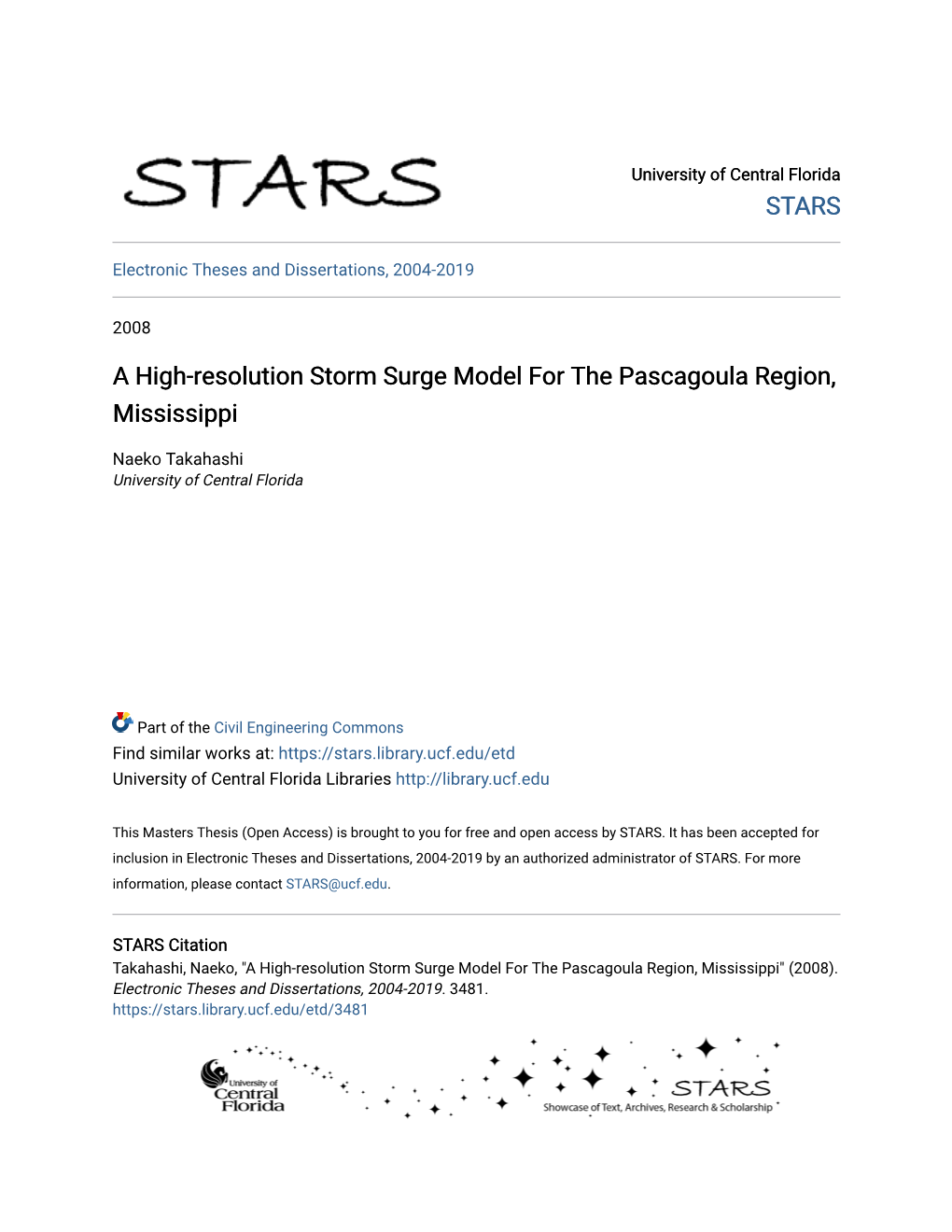 A High-Resolution Storm Surge Model for the Pascagoula Region, Mississippi