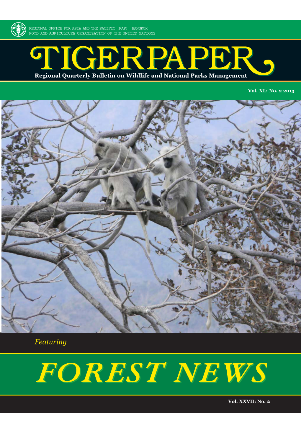 Tigerpaper/Forest News Volume 40 N. 2