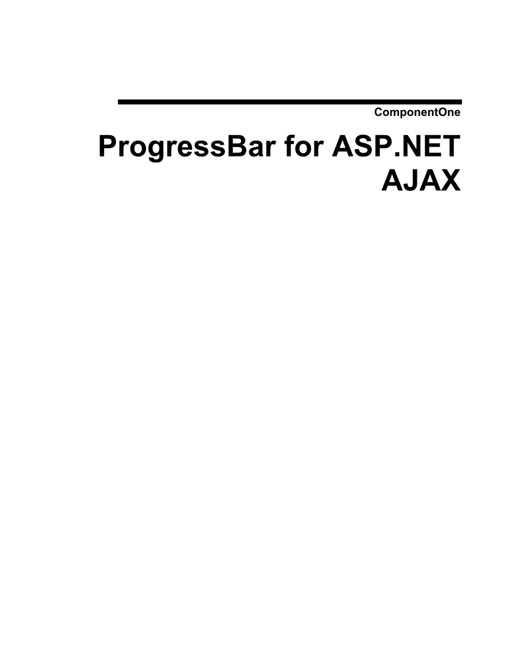 Progressbar for ASP.NET AJAX Copyright  1987-2010 Componentone LLC