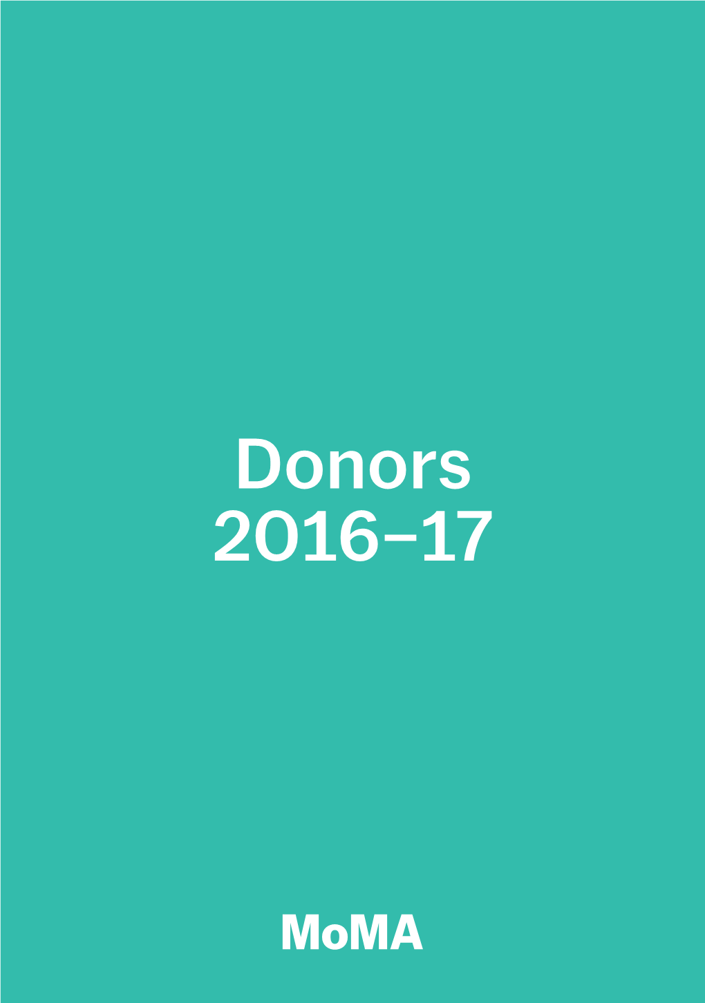 Donors 2016–17