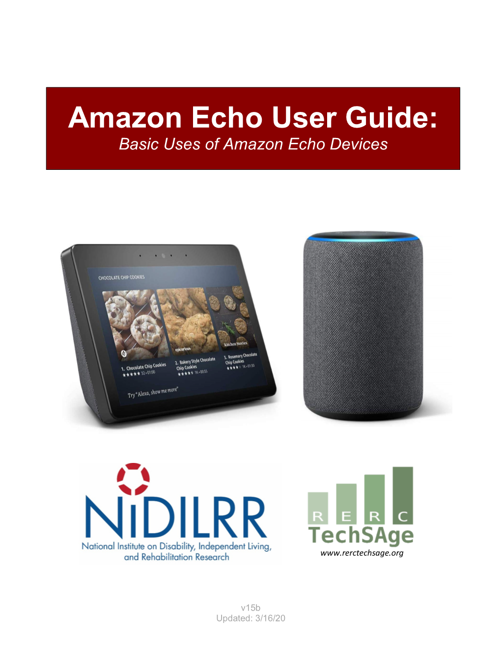 Amazon Echo User Guide: Basic Uses of Amazon Echo Devices