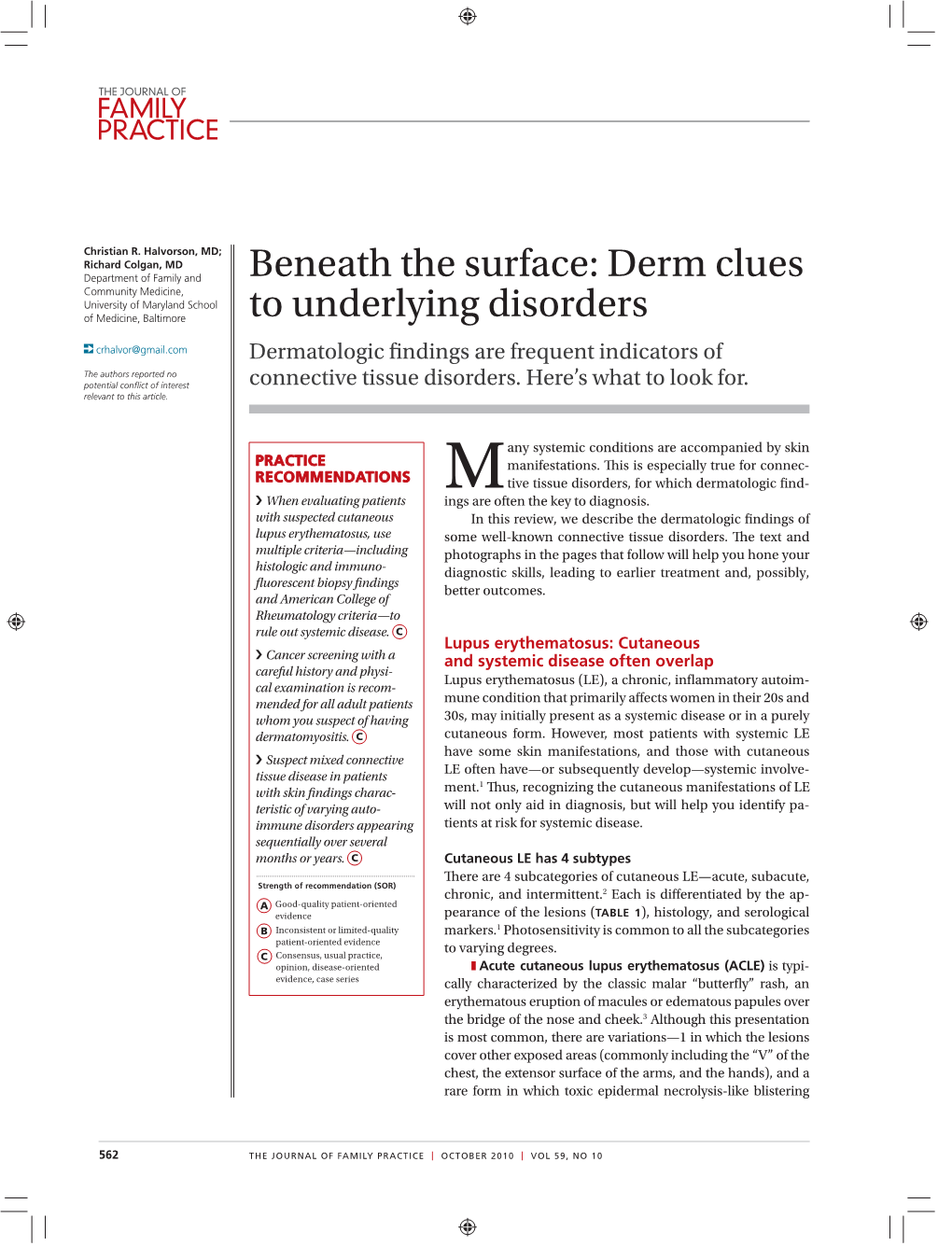 Beneath the Surface: Derm Clues to Underlying Disorders