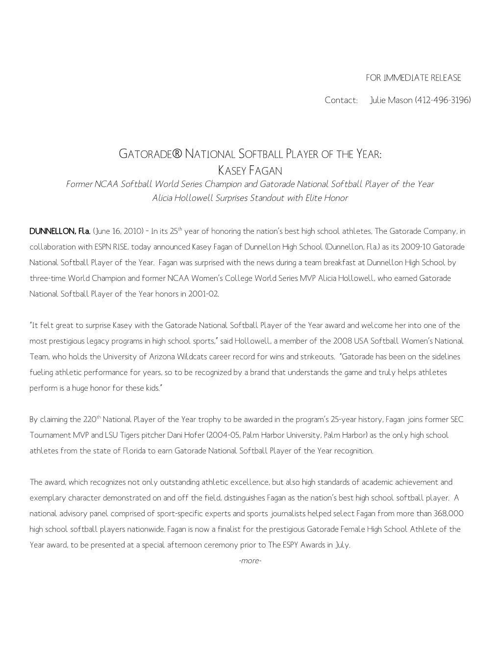 Press Release