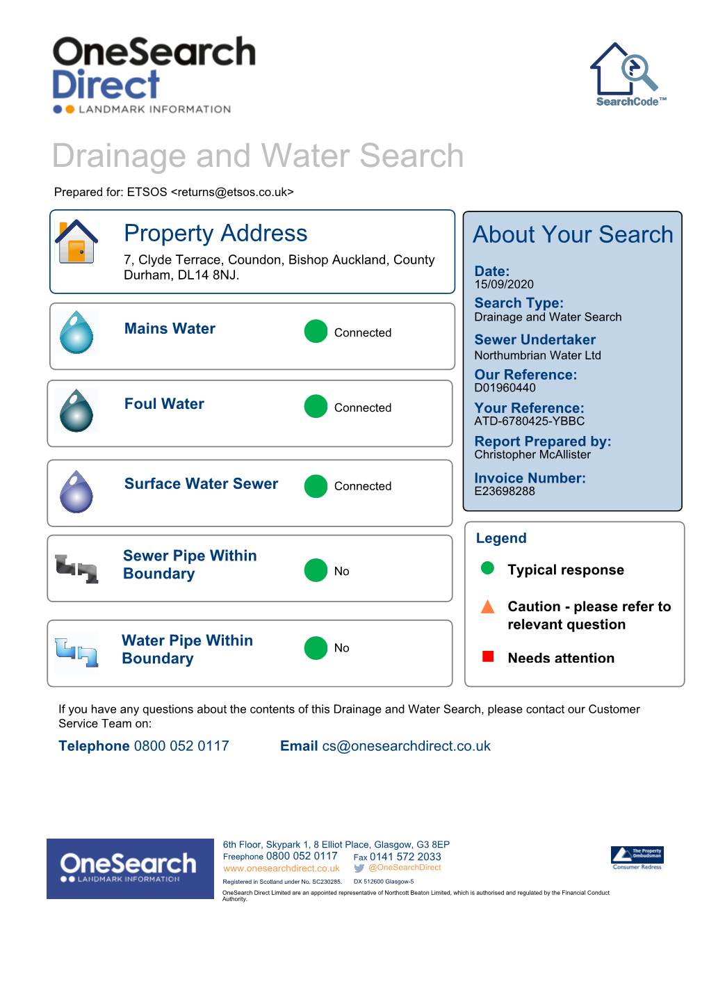 Drainage and Water Search