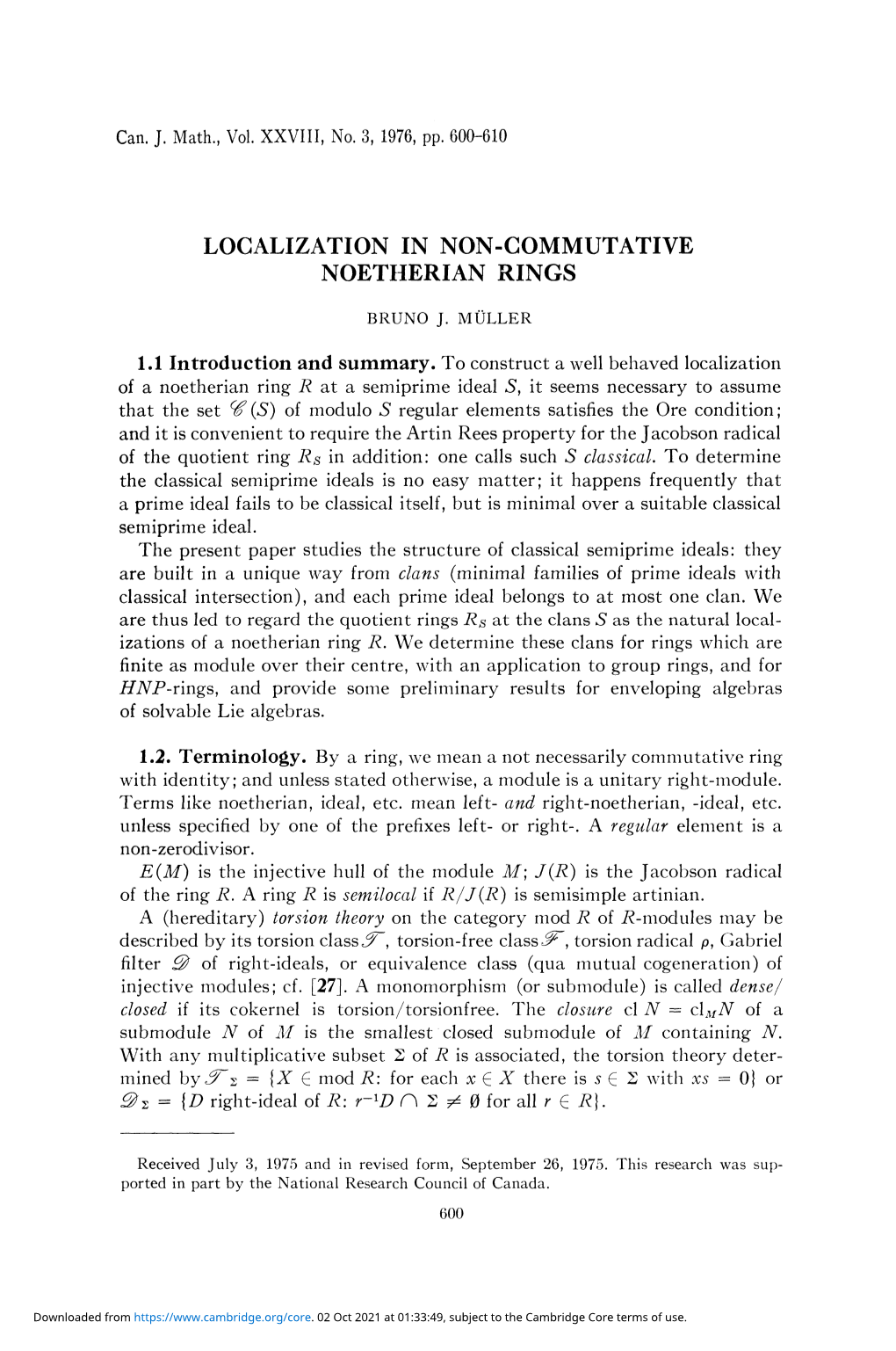 Localization in Non-Commutative Noetherian Rings