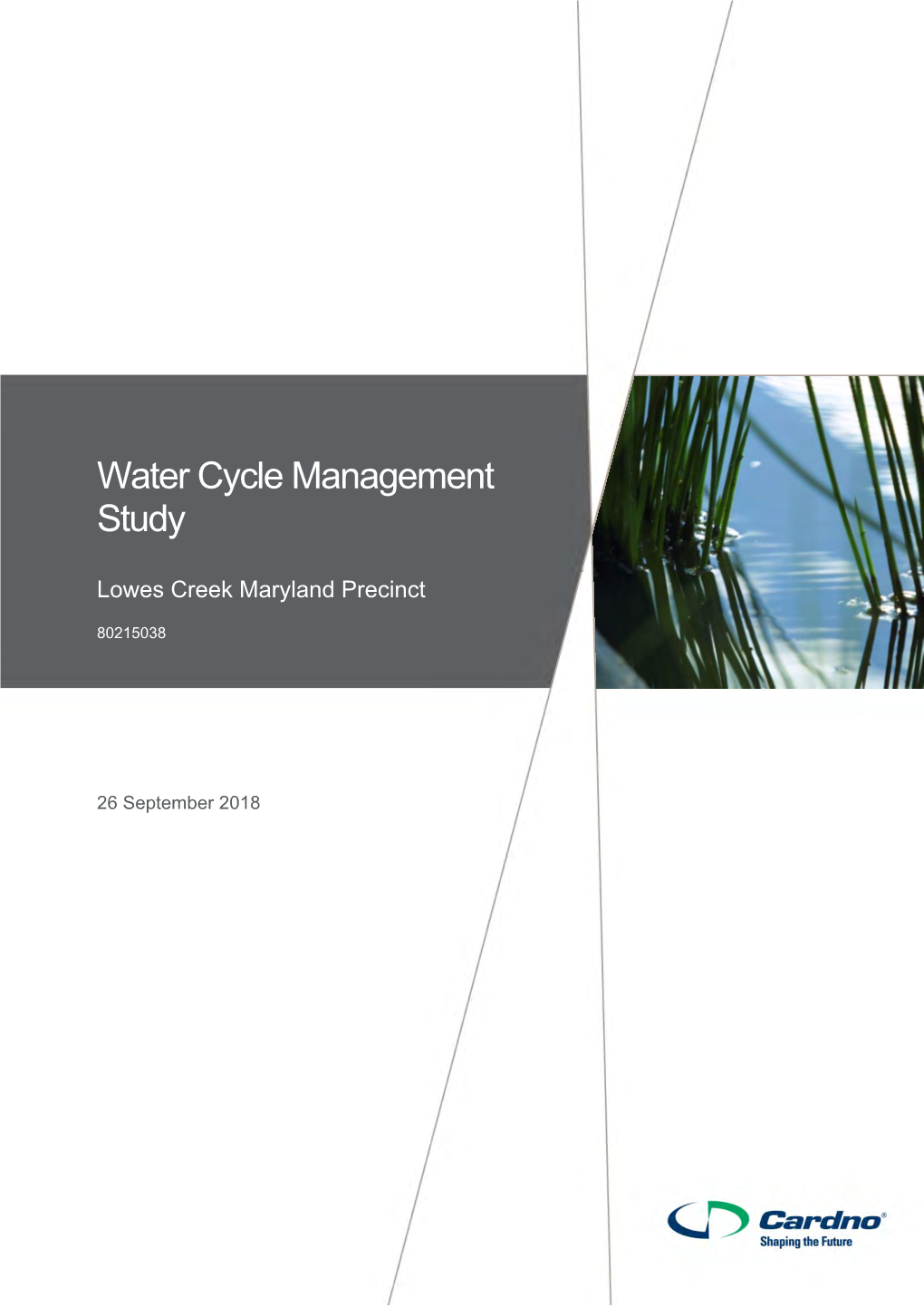 Water Cycle Management Study