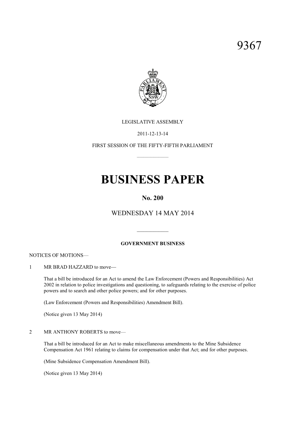 9367 Business Paper