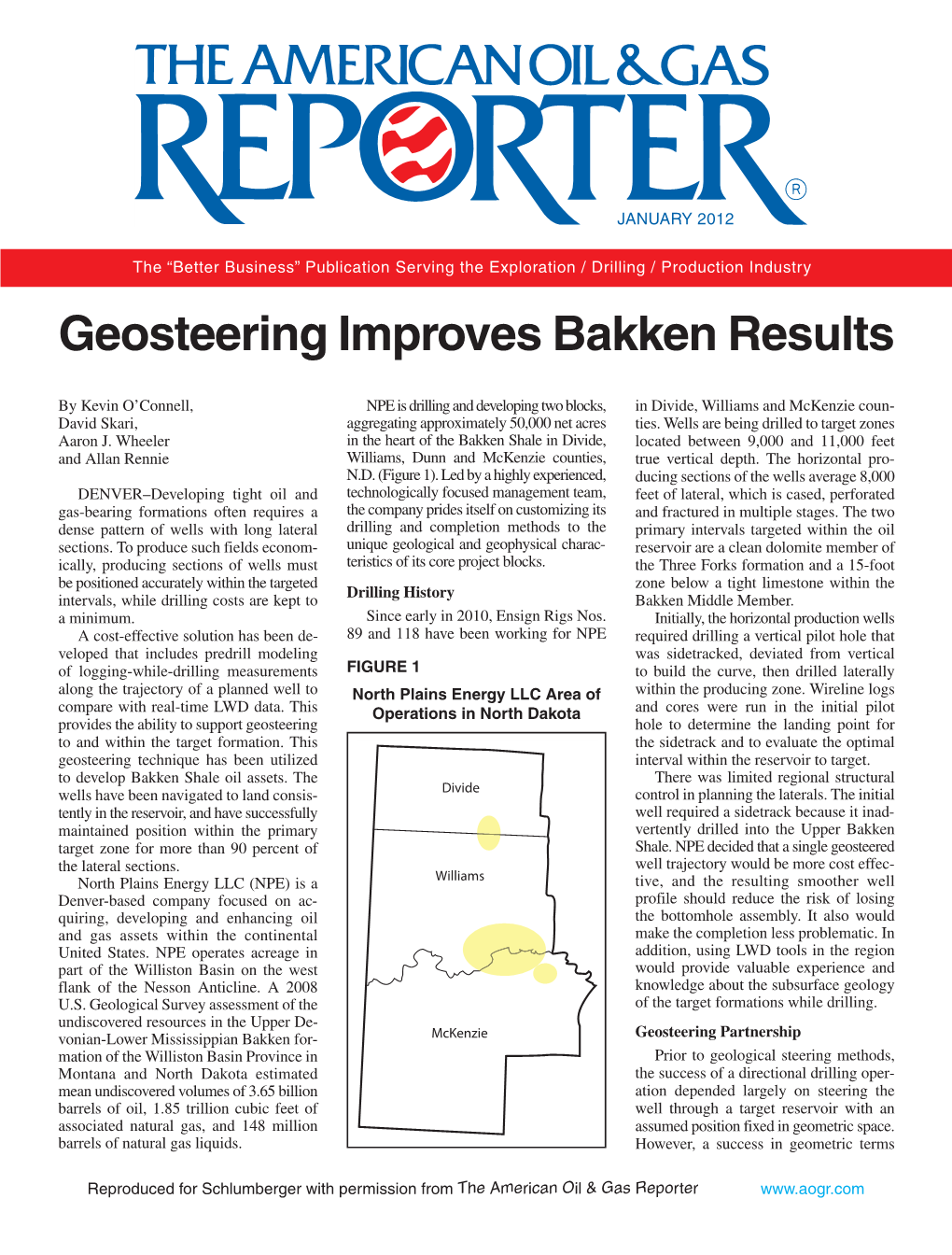 Geosteering Improves Bakken Results