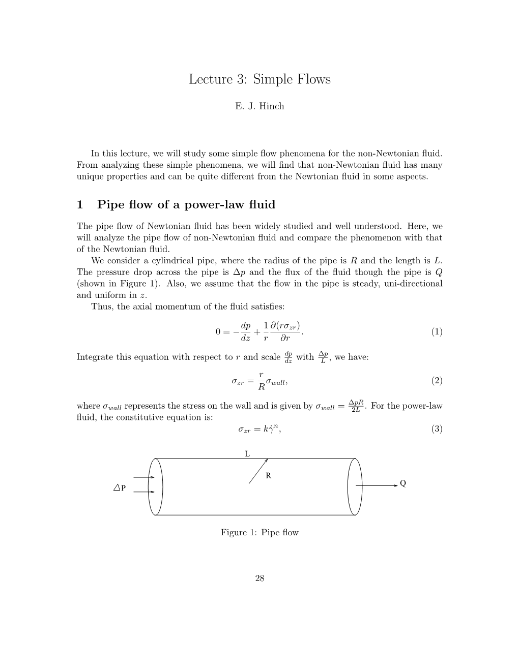 Lecture 3: Simple Flows