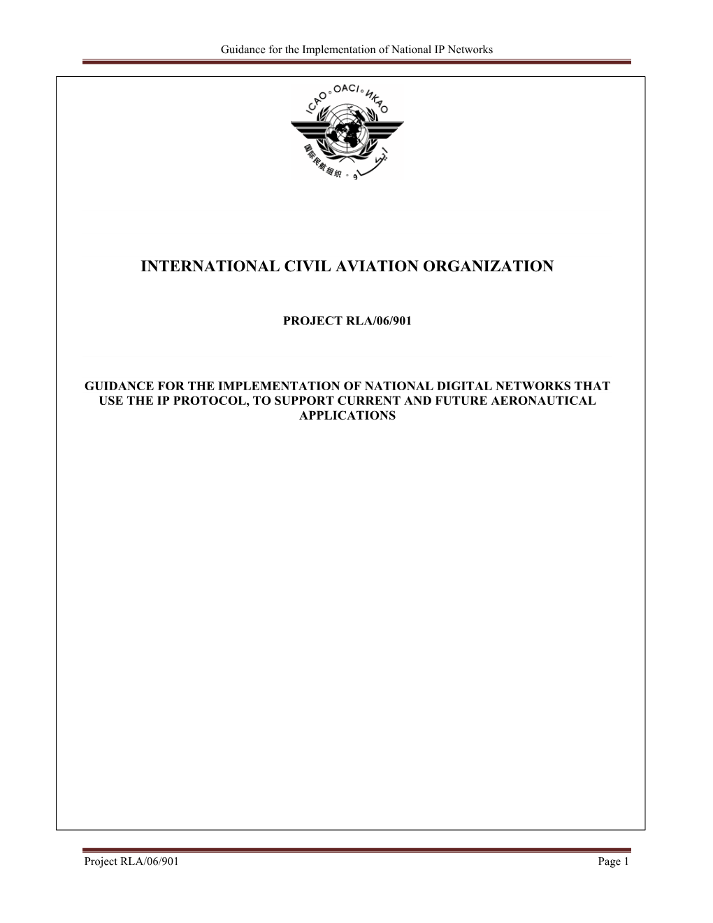 International Civil Aviation Organization