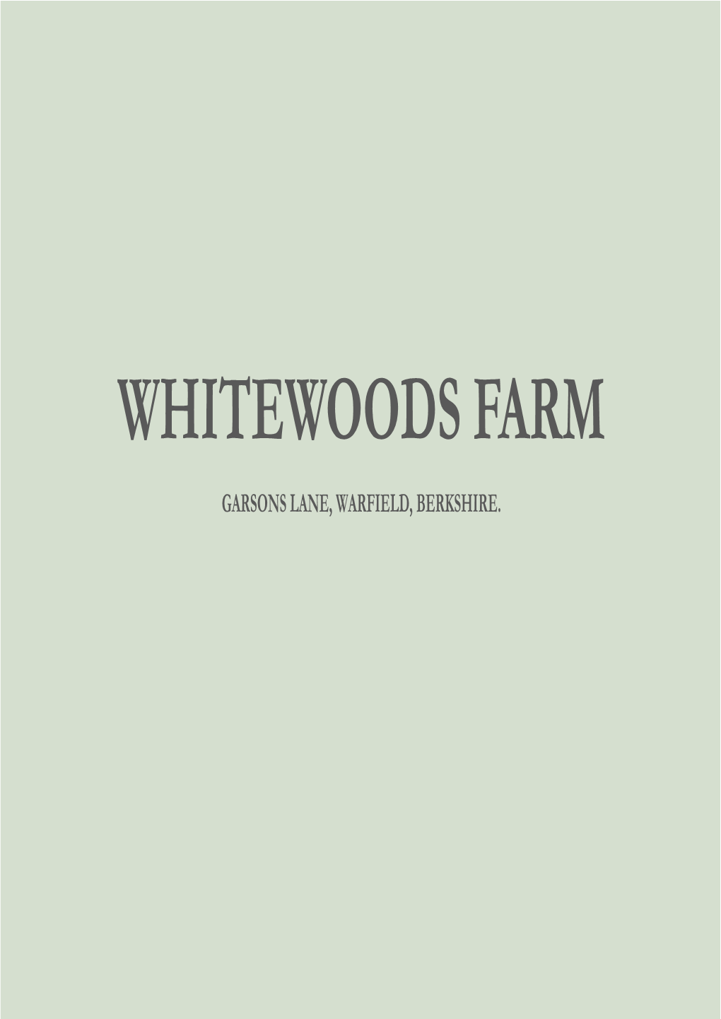 Whitewoods Farm