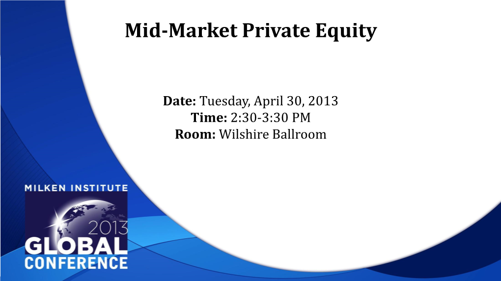 Mid-Market Private Equity