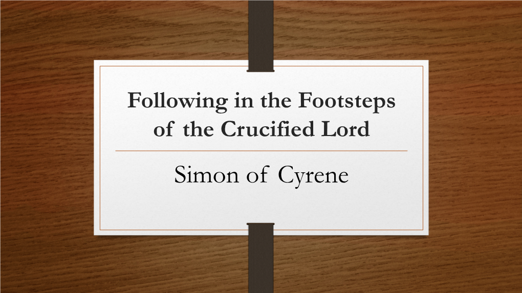 Simon of Cyrene