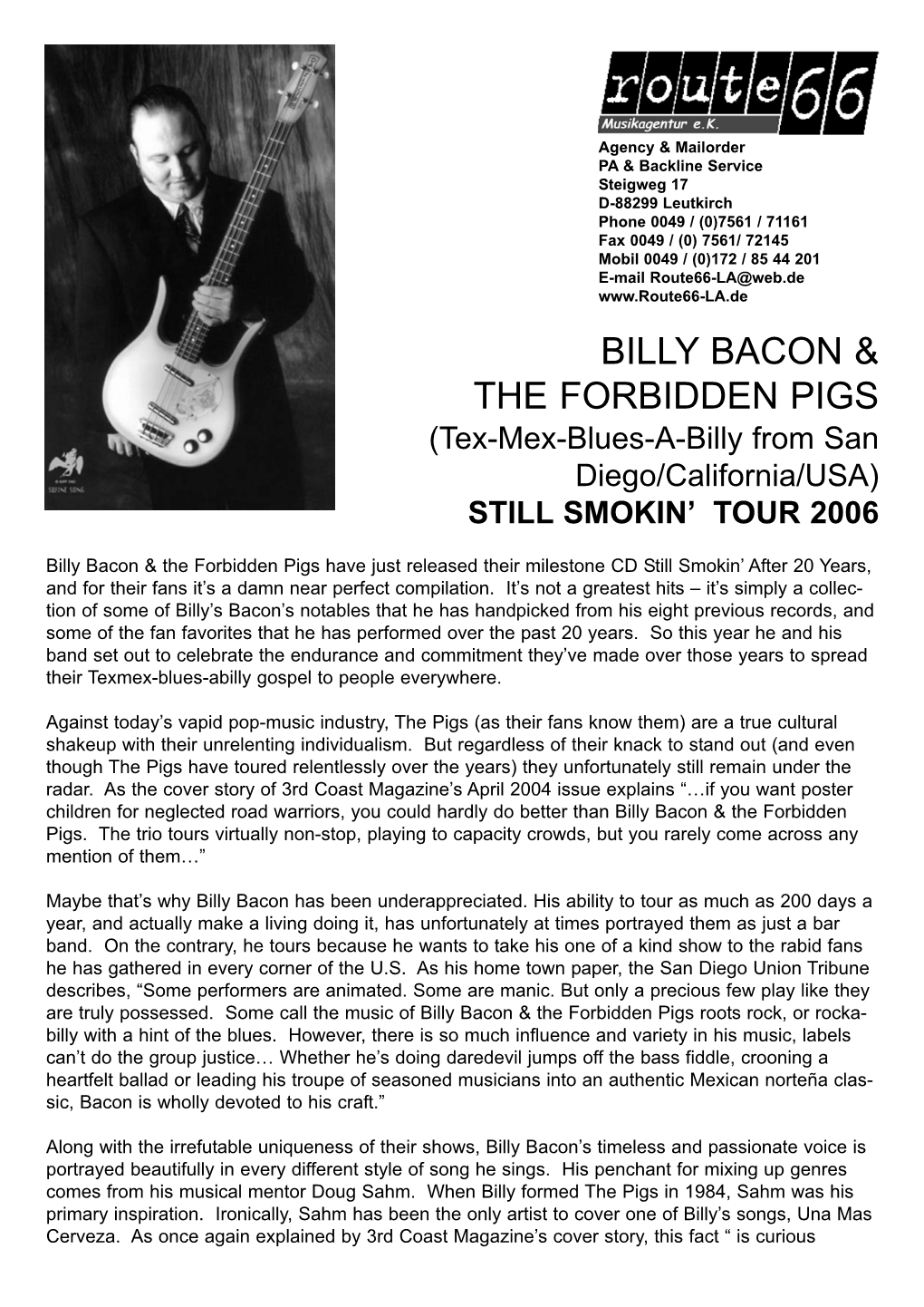 Billy Bacon & the Forbidden Pigs