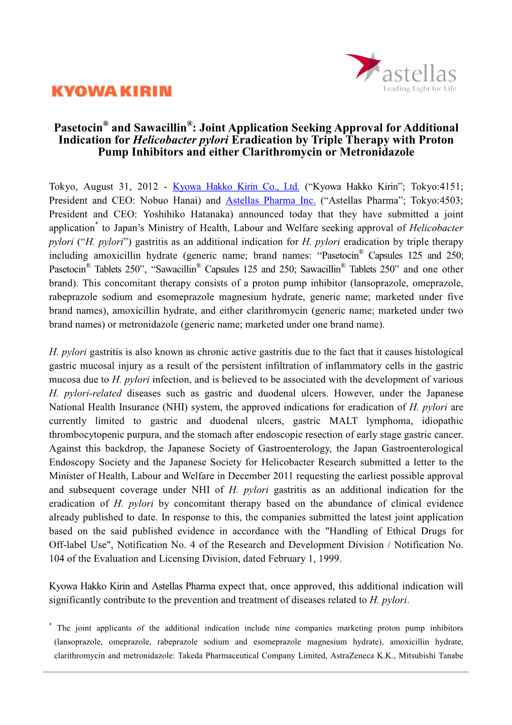 Pasetocin and Sawacillin