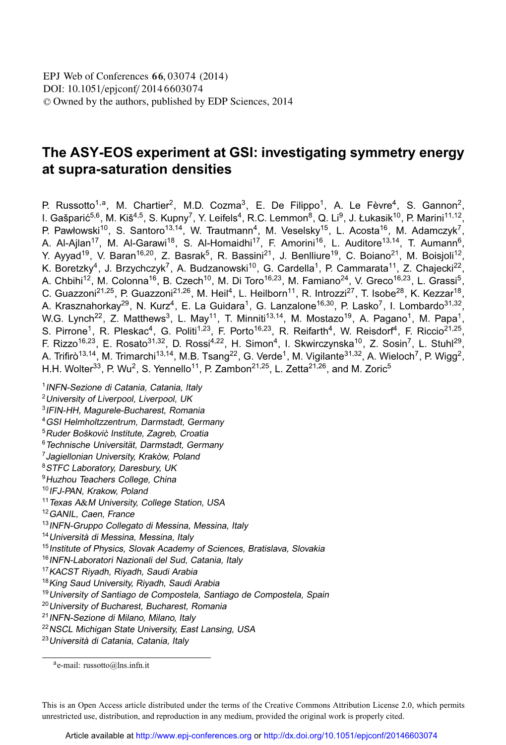 The ASY-EOS Experiment at GSI: Investigating Symmetry Energy at Supra-Saturation Densities