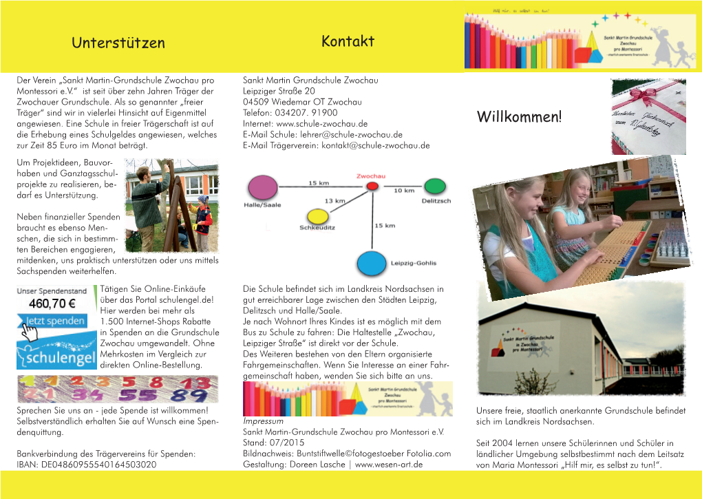 Unterstützen Kontakt Willkommen!