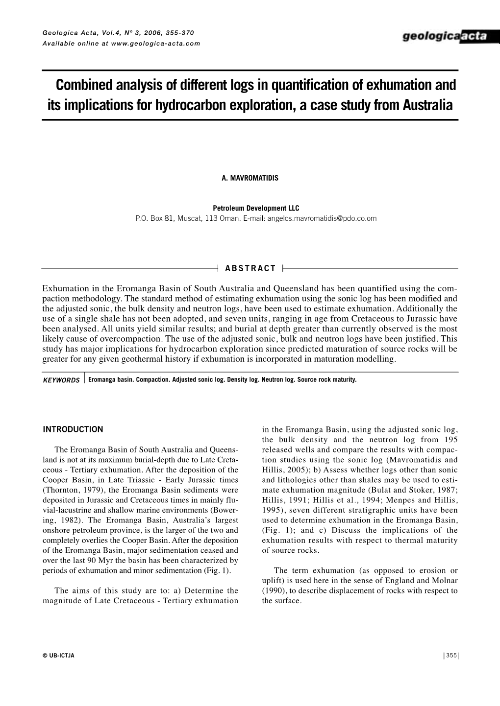 Combined Analysis of Different Logs in Quantification of Exhumation and Its Implications for Hydrocarbon Exploration, a Case Study from Australia