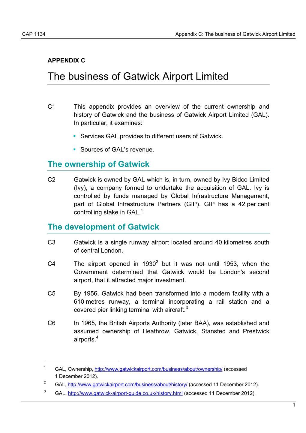 The Business of Gatwick Airport Limited