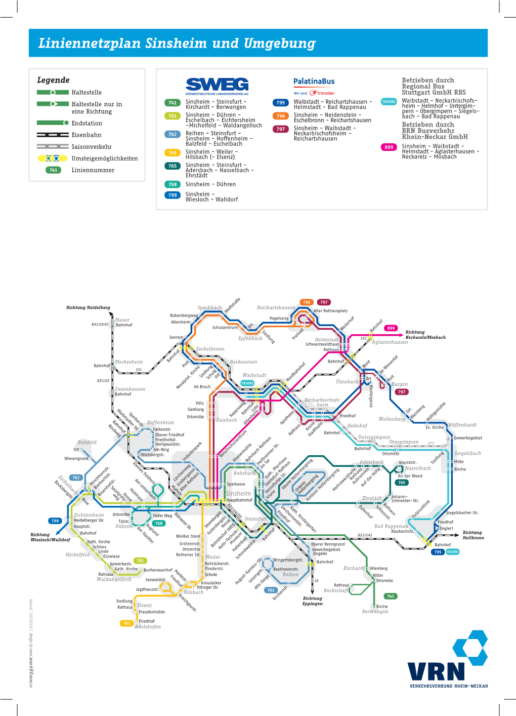 Liniennetzplan Sinsheim Und Umgebung