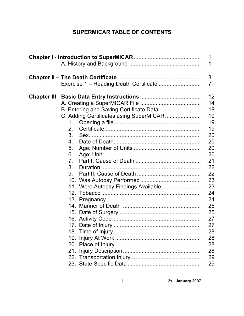 Supermicar Data Entry Instructions, 2007 363 Pp. Pdf Icon[PDF