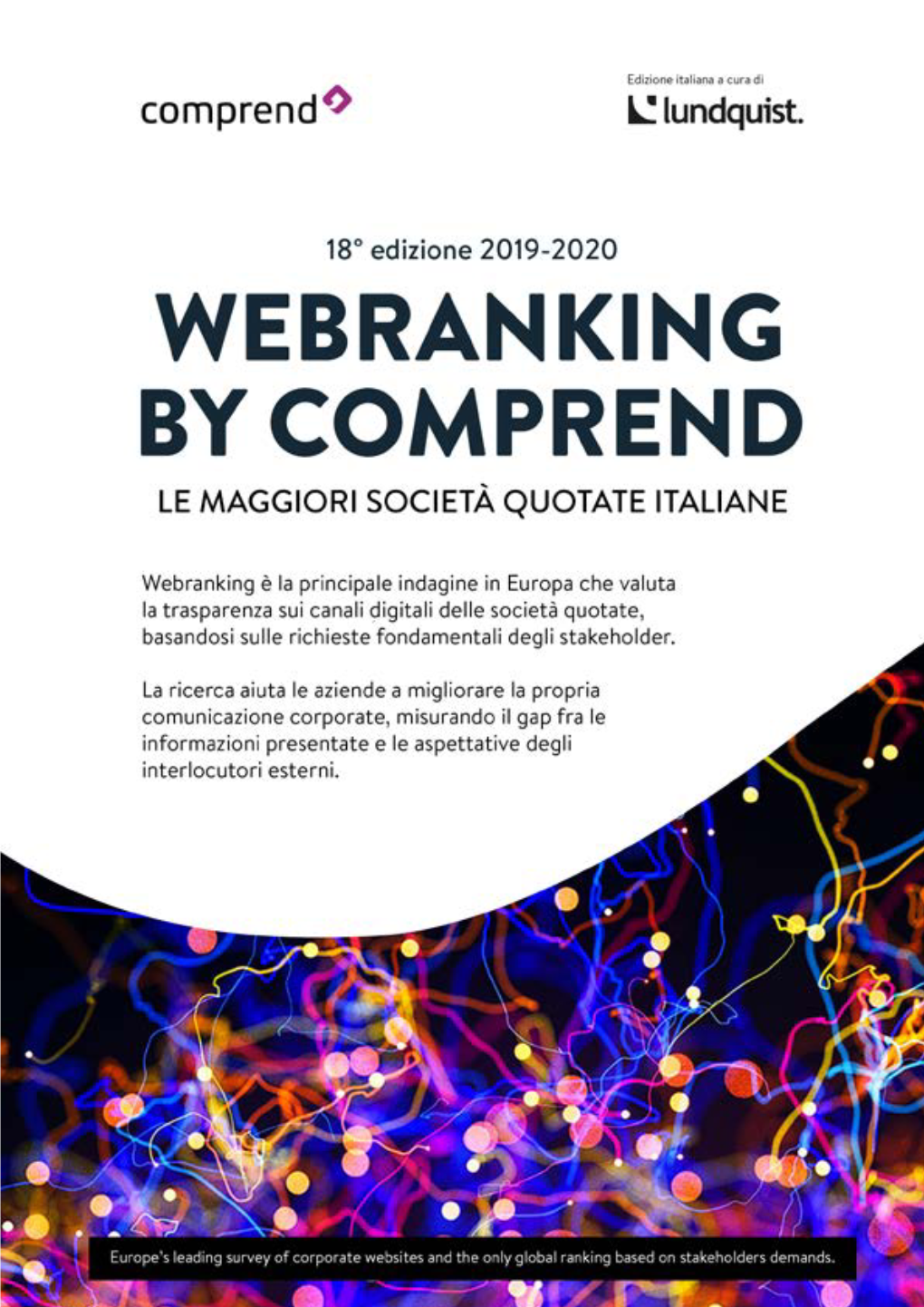 Webranking 2019-2020 La Doppia Sfida Per La Comunicazione Corporate Italiana Webranking 2019-2020 Webranking