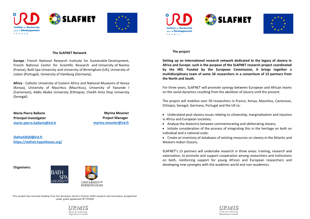 The SLAFNET Network Europe