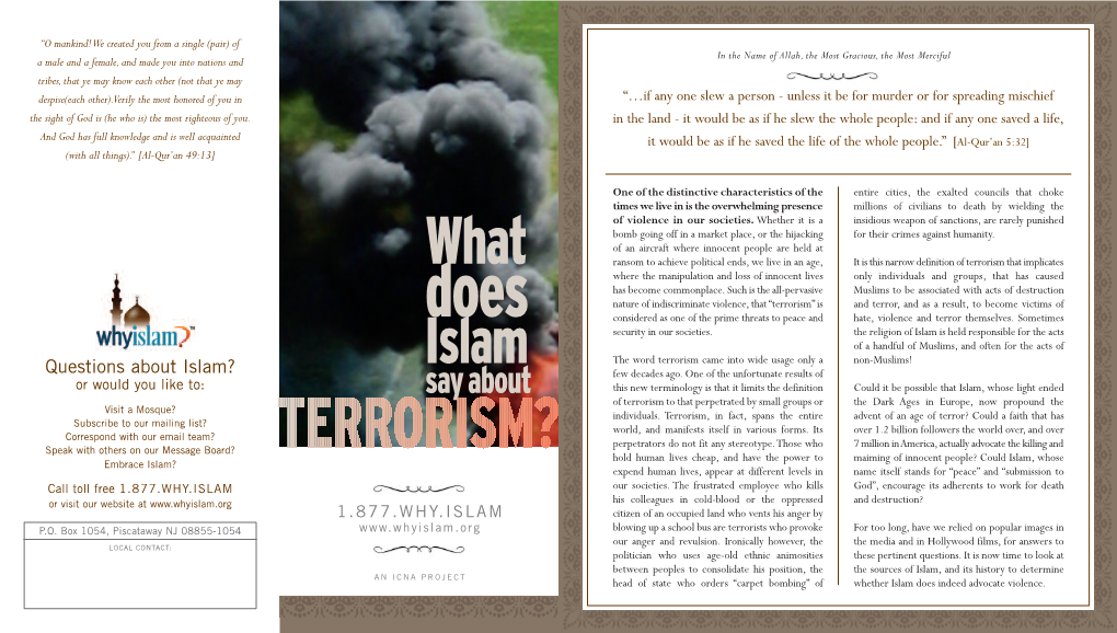 What Does Islam Say About Terrorism