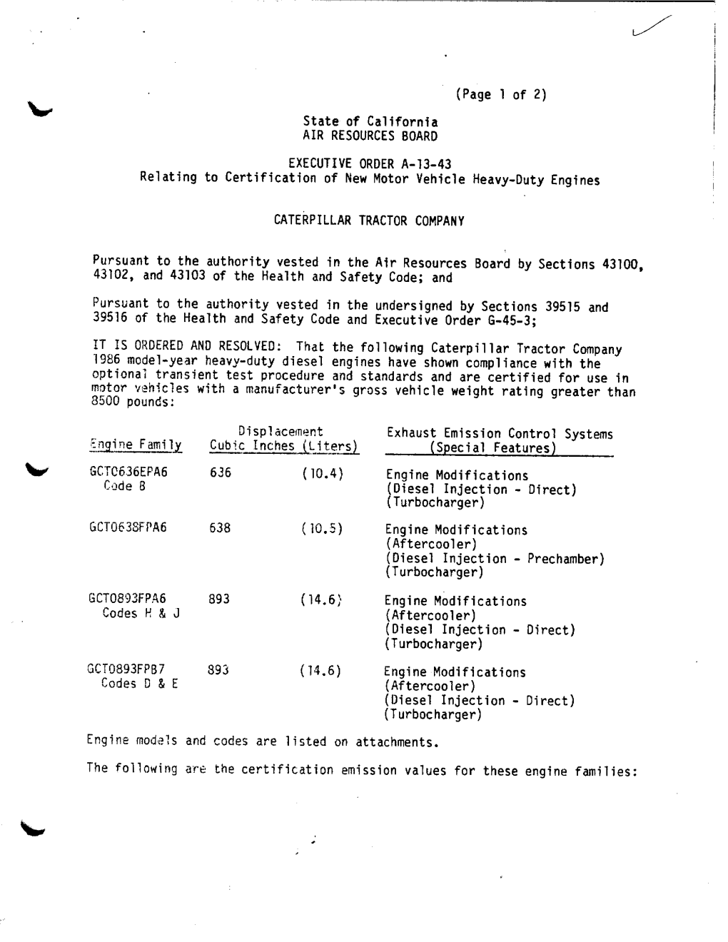 1986 Caterpillar Hhdd-Mhdd A-013-0043