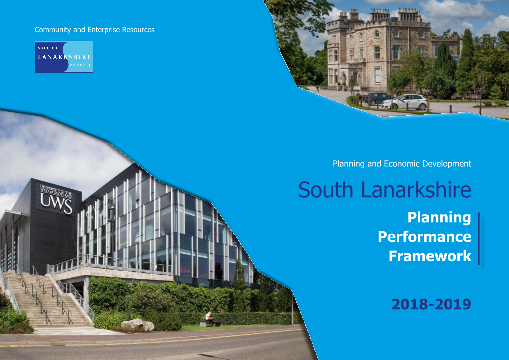 South Lanarkshire Planning Performance Framework