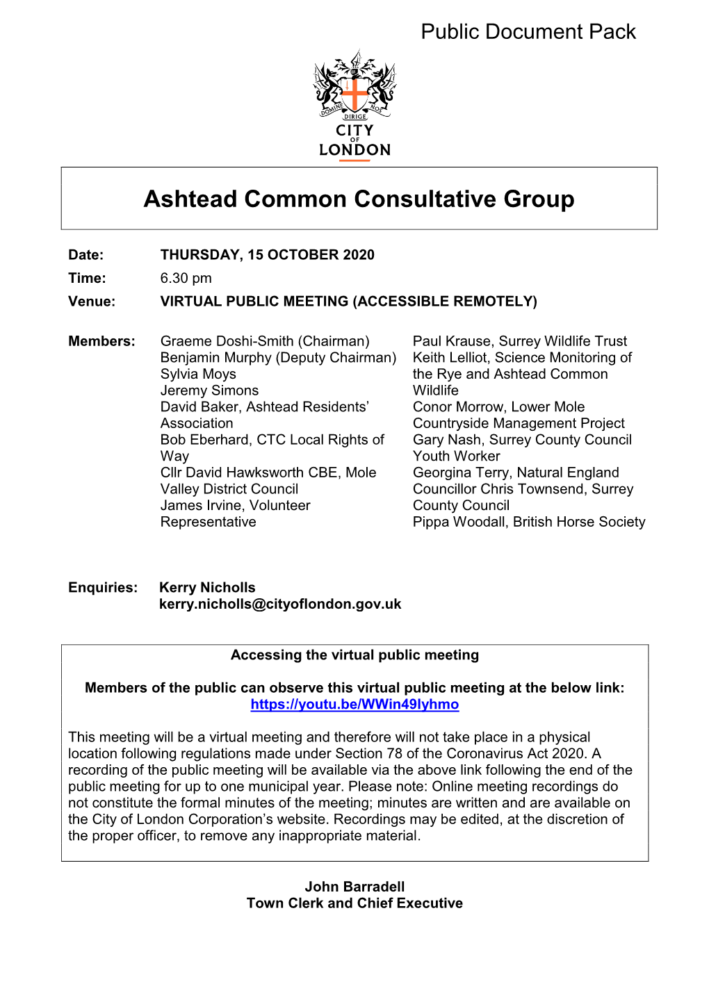 Ashtead Common Consultative Group