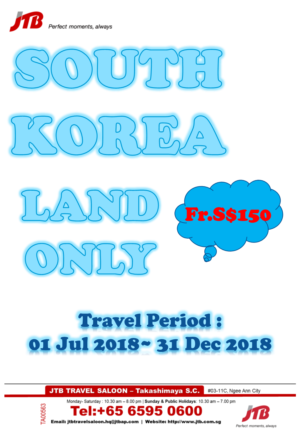 Travel Period : 01 Jul 2018~ 31 Dec 2018 North Korea Chorwon Yanggu Panmunjon Chunchon Gangneung