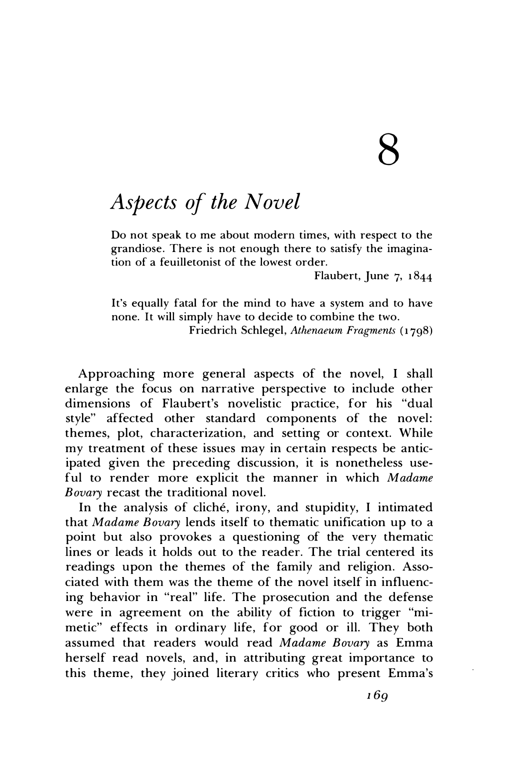 Aspects of the Novel