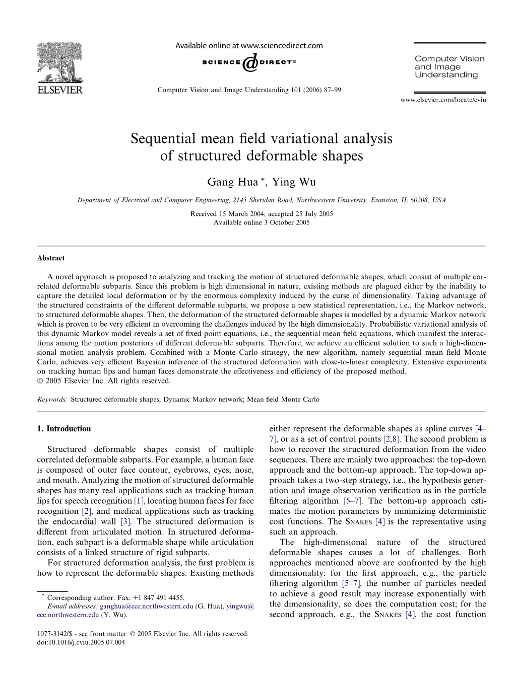 Sequential Mean Field Variational Analysis