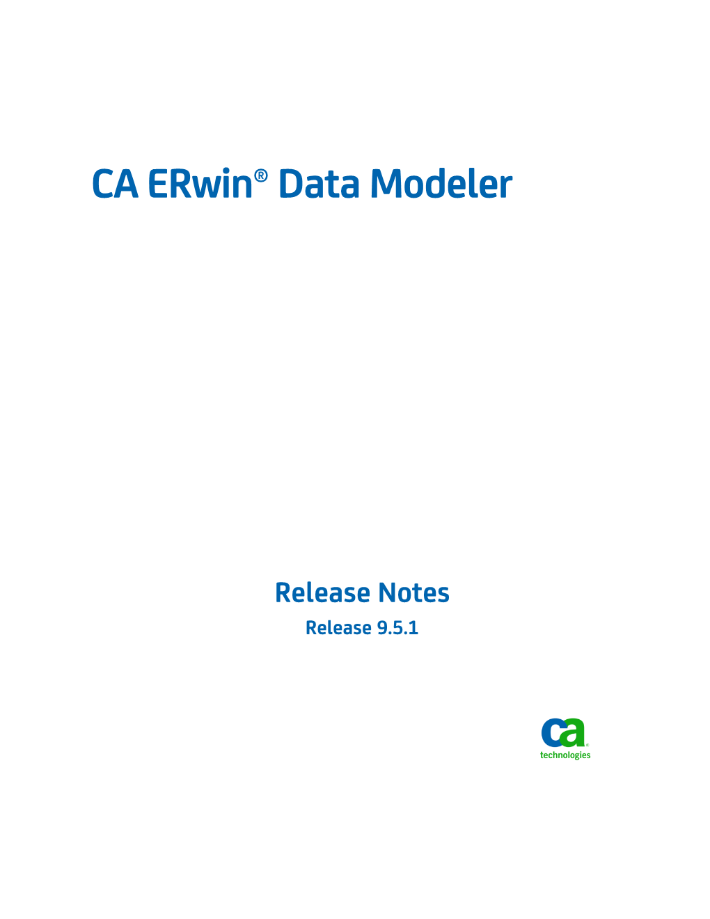 CA Erwin Data Modeler Release Notes