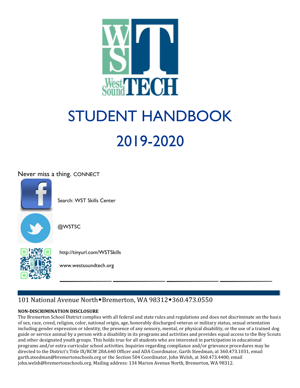 Student Handbook 2019-2020