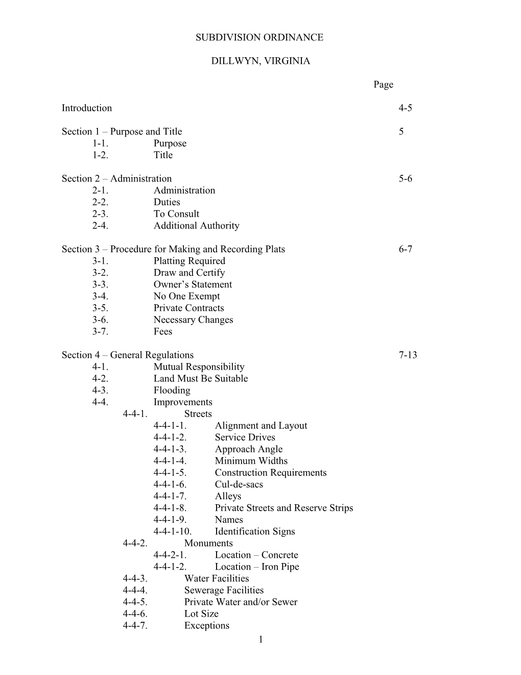 Subdivision Ordinance s1