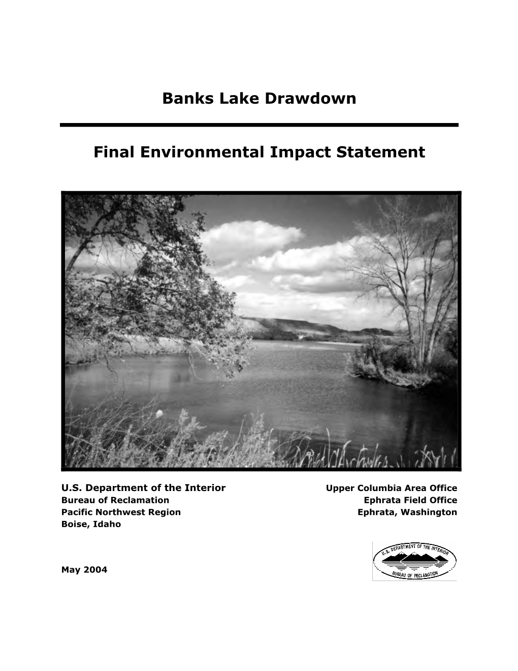 Banks Lake Drawdown Environmental Impact Statement