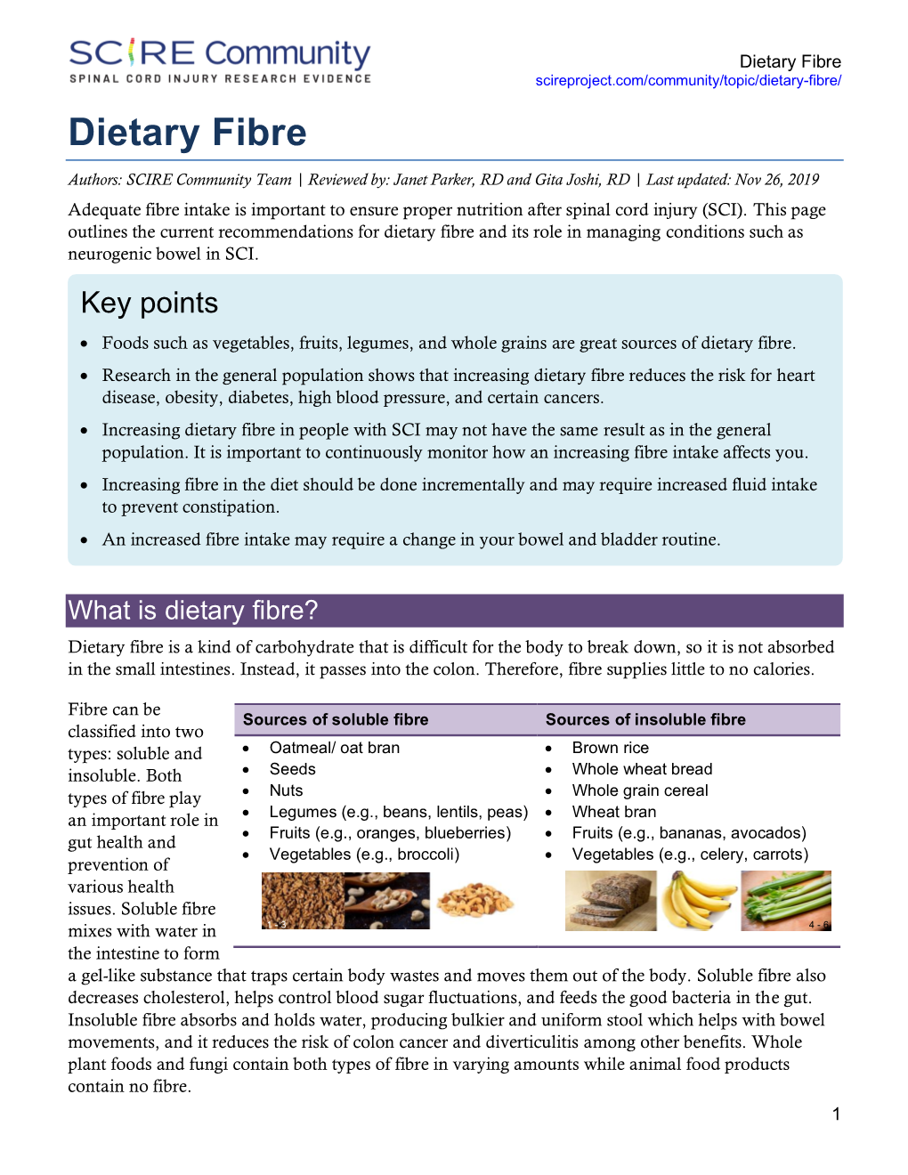 Dietary Fibre Scireproject.Com/Community/Topic/Dietary-Fibre