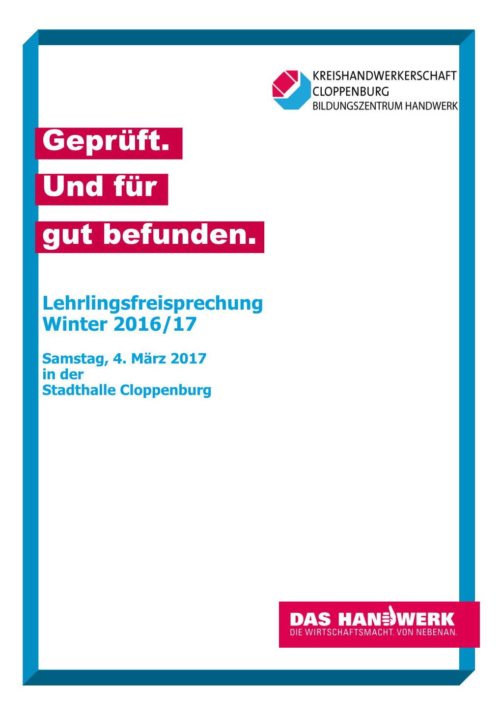 Heft Lehrlingsfreisprechung 4. März 2017