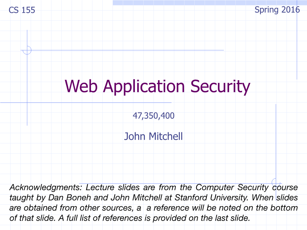 Web Application Security