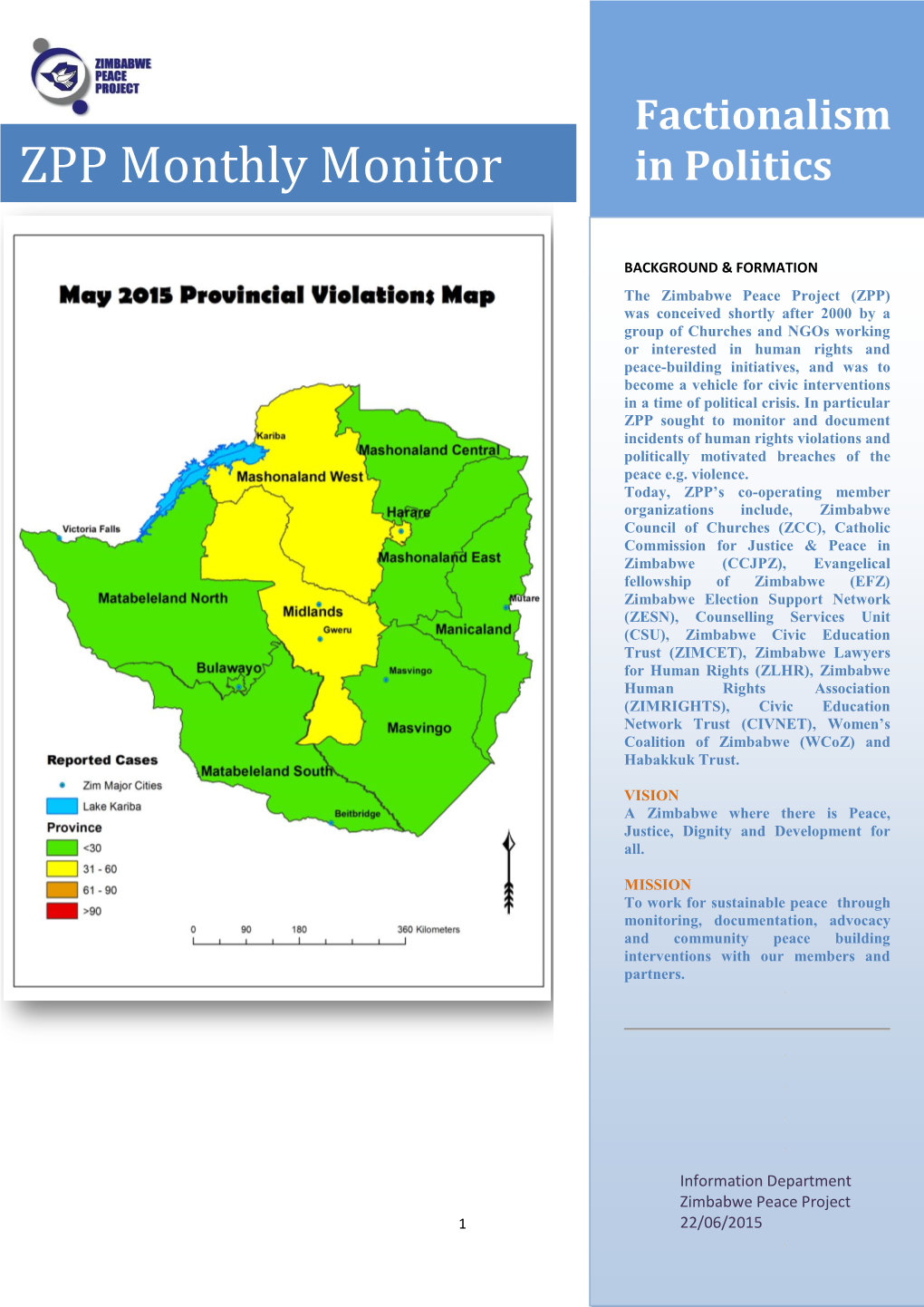 ZPP Monthly Monitor in Politics