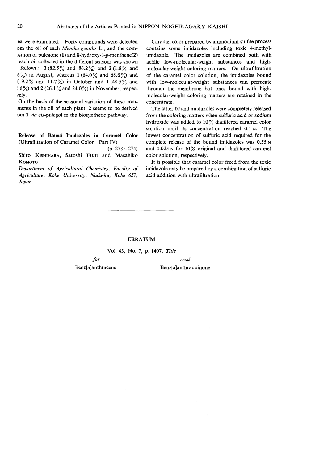 Caramel Color Prepared by Ammonium-Sulfite Process