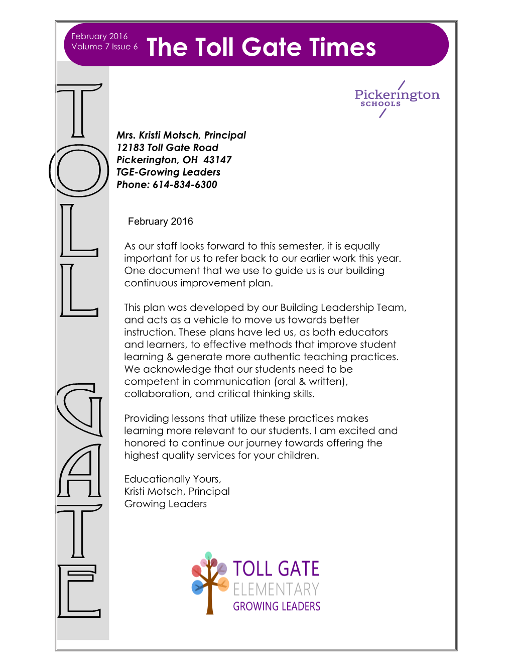 The Toll Gate Times