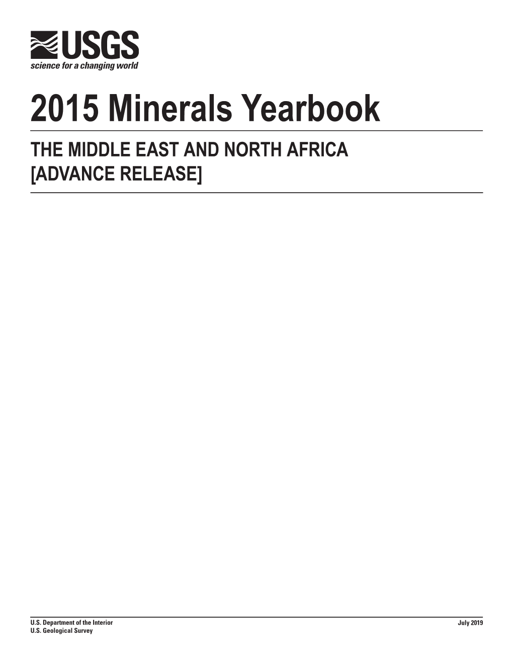 The Mineral Industries of the Middle East and North Africa in 2015