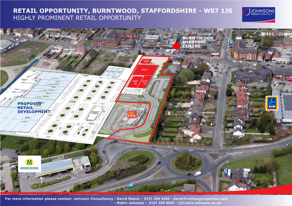 Retail Opportunity, Burntwood, Staffordshire - Ws7 1Js Highly Prominent Retail Opportunity