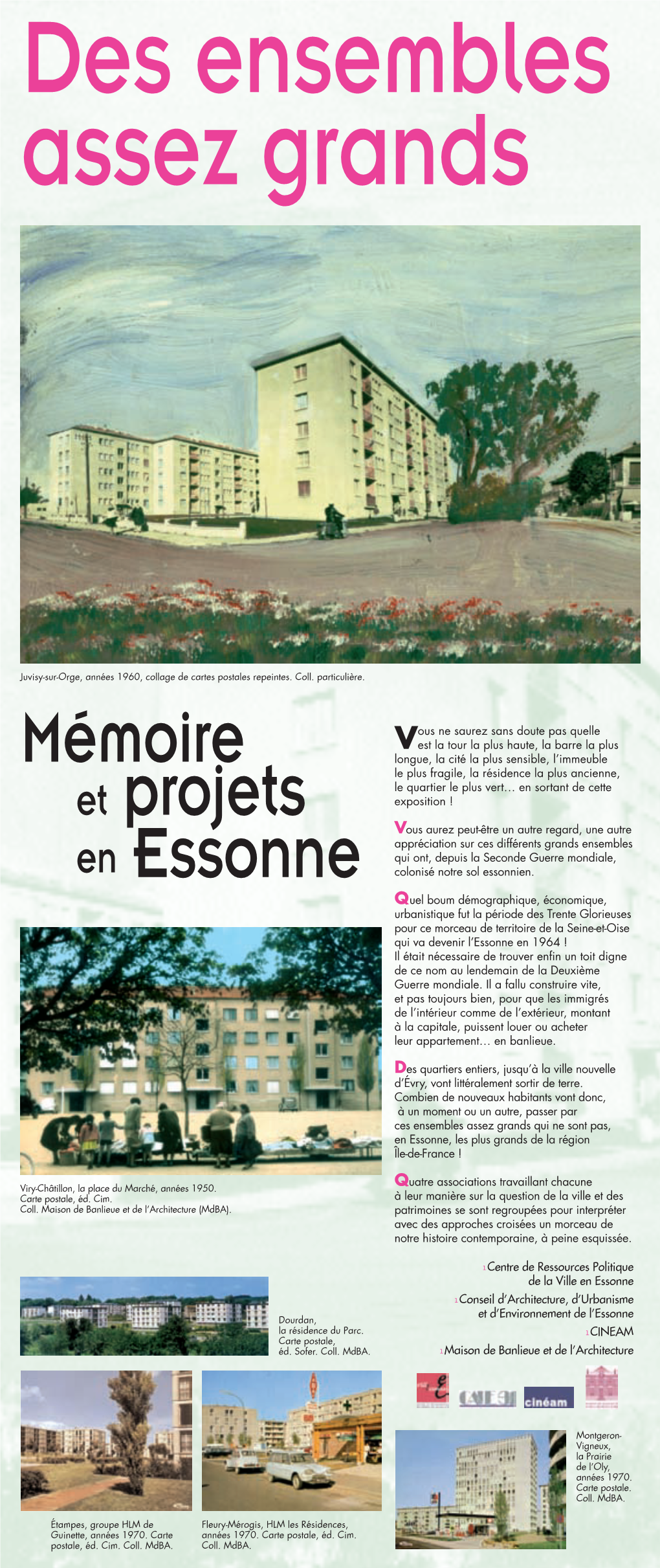 Mémoire Et Projets En Essonne