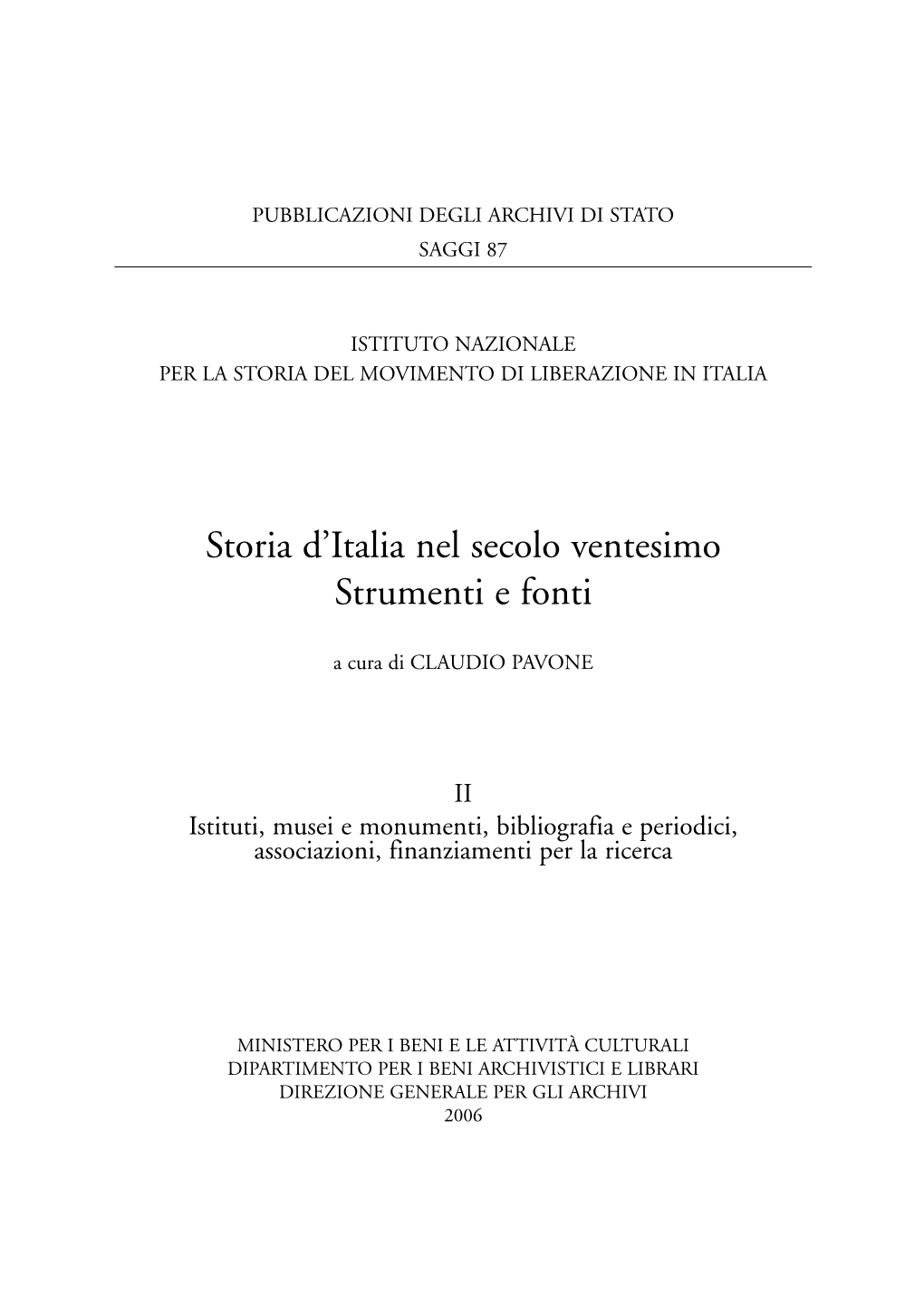 Storia D'italia Nel Secolo Ventesimo