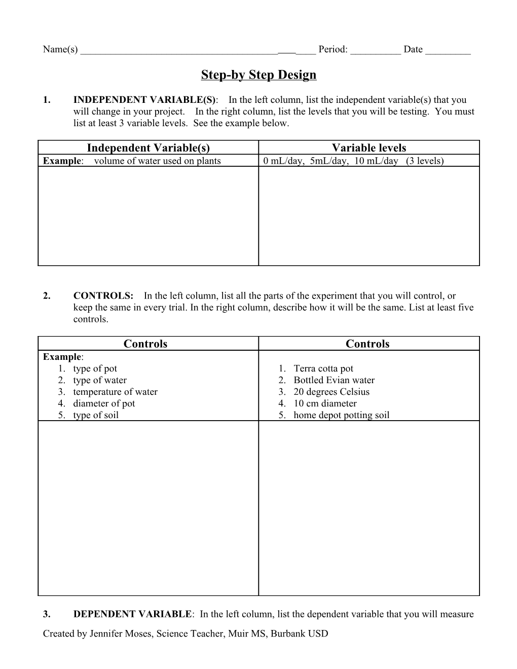 3B Step By Step Design Template