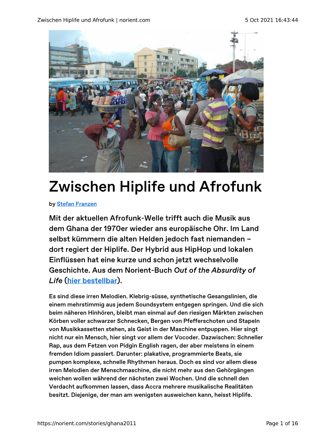 Zwischen Hiplife Und Afrofunk | Norient.Com 5 Oct 2021 16:43:44